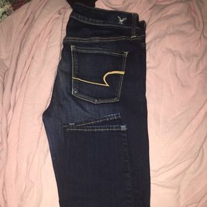 AE dark skinny jeans